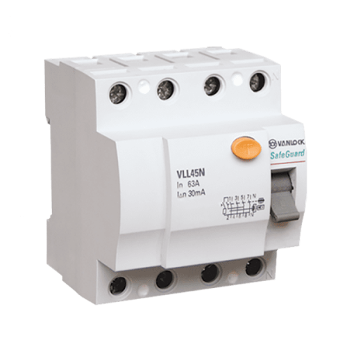 Aptomat chống giật RCCB Sino VLL45N 4 cực 25A 30mA