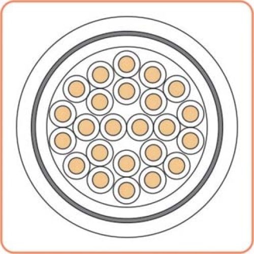 Cáp điều khiển vỏ PVC 24 lõi có màn chắn